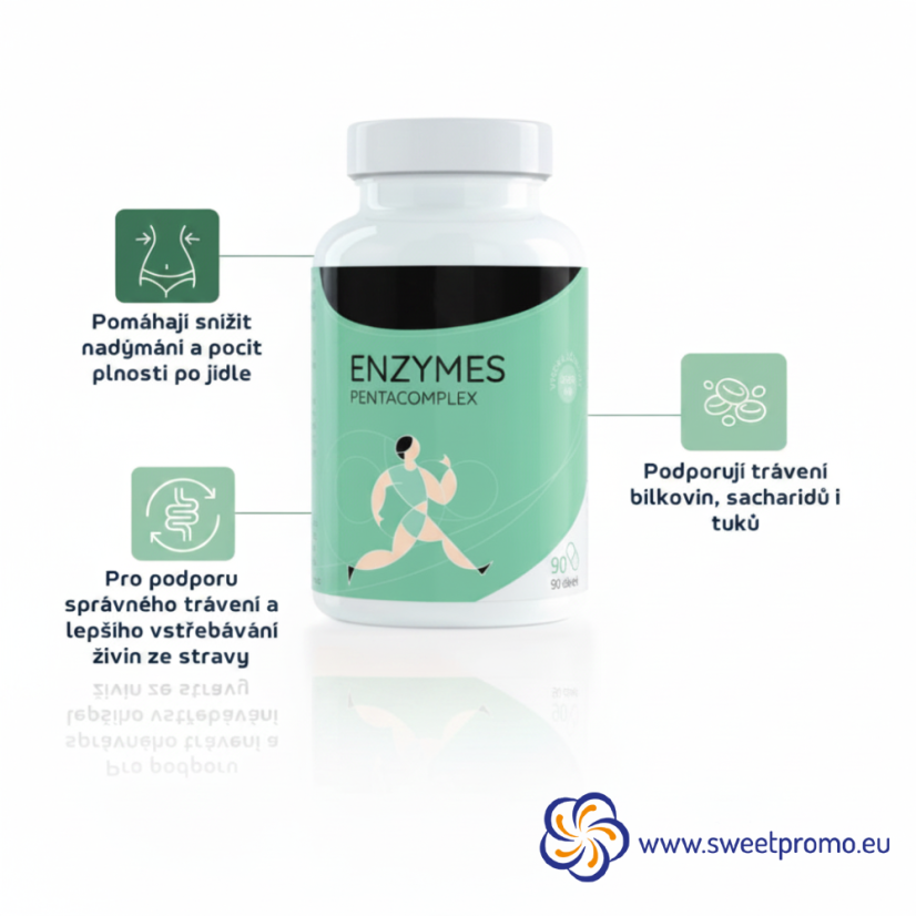 TRÁVÍCÍ ENZYMY ENZYMES PENTACOMPLEX 90 tbl