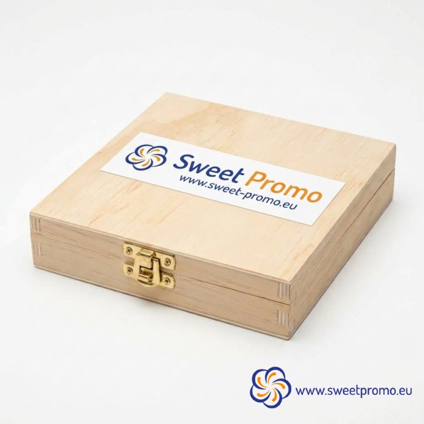 Salami Cigar Snacks in a Premium Wooden Gift Box - Amount in package: 50pcs