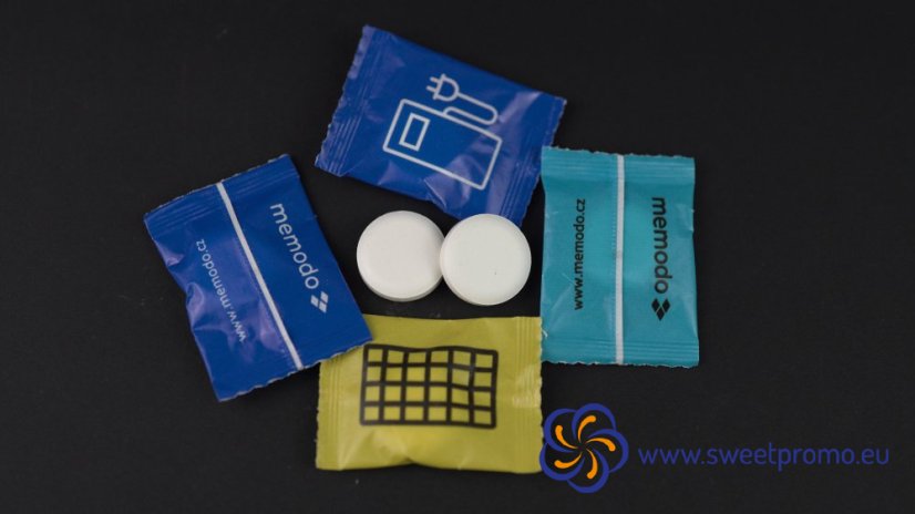 Glucose candies with printing