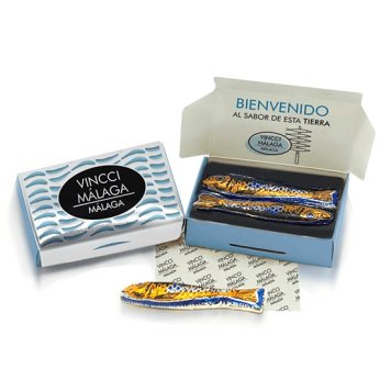Chocolate sardines with custom printed box