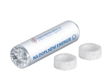 Round LIPO candies with custom printing