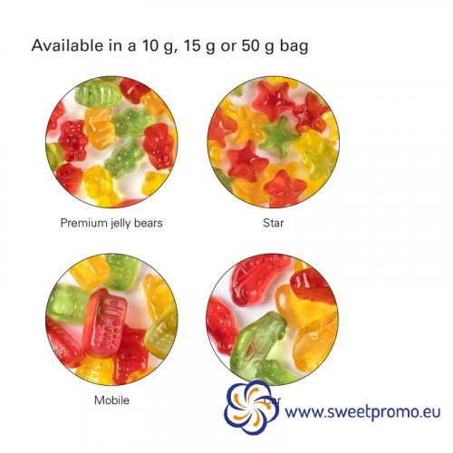 Fruit Jelly Candy Pyramid 15g - Amount in package: 1500pcs