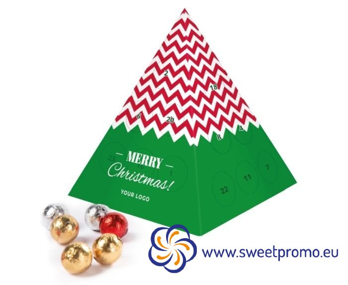 Adventní kalendář Pyramida s čokoládou - V balení: 200ks