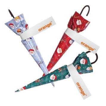 Promotional chocolate umbrellas
