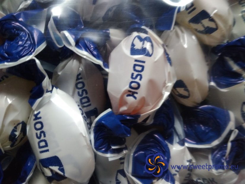 Twisted promotion candy, coloured borders 5 kg