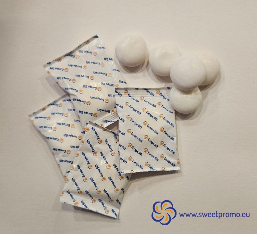 Mentos candies in a promotional bag