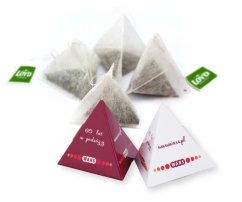 Promotional tea, pyramid