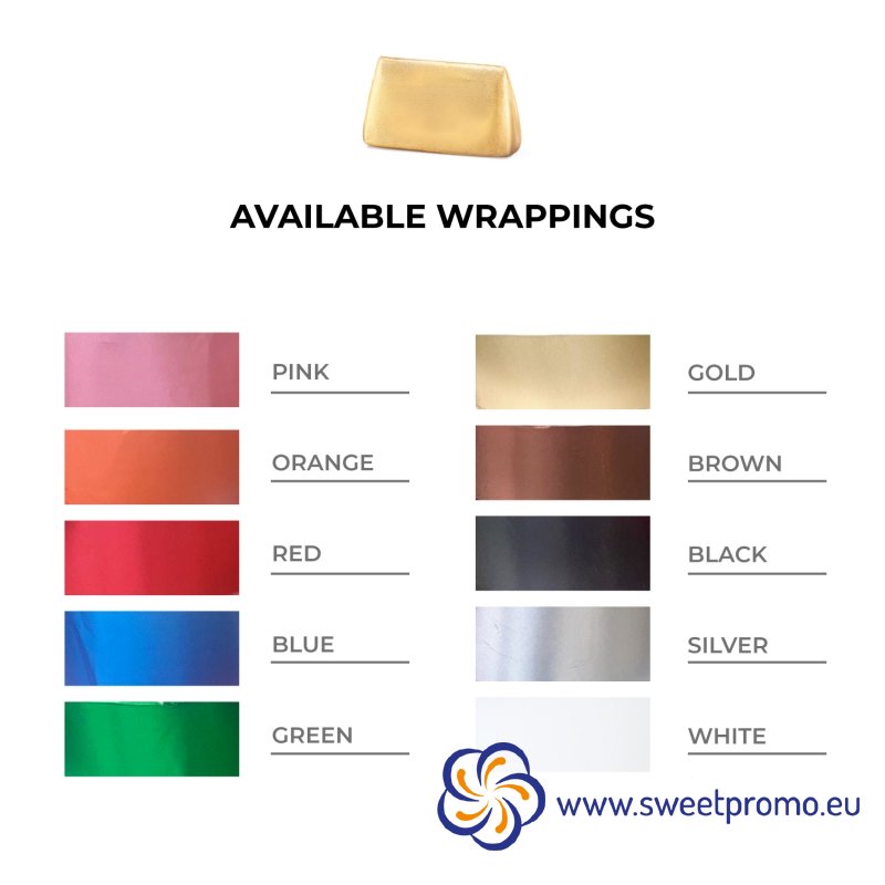 Mini Gianduiotti chocolate Mini 5 g, colour packages