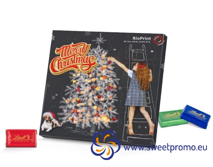 Mini chocolate Advent calendar Lindt - Amount in package: 100pcs