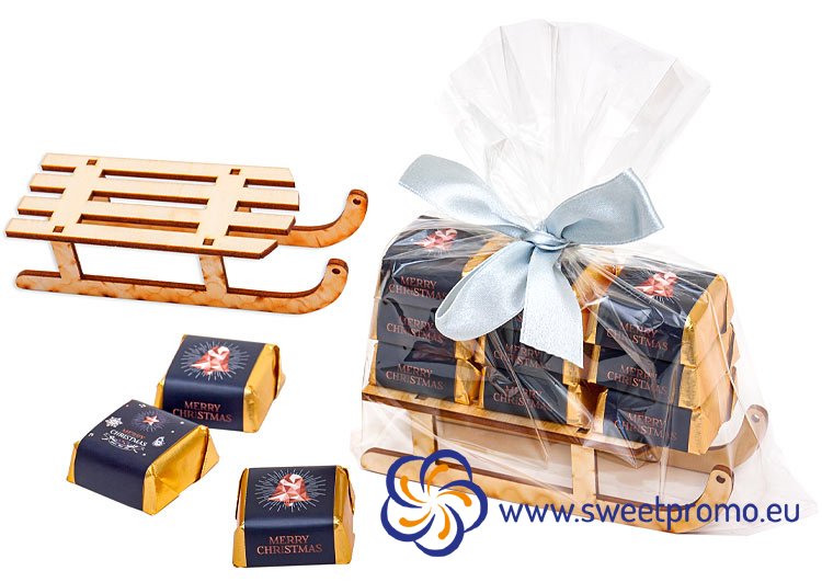 Chocolate sleigh - Amount in package: 50pcs