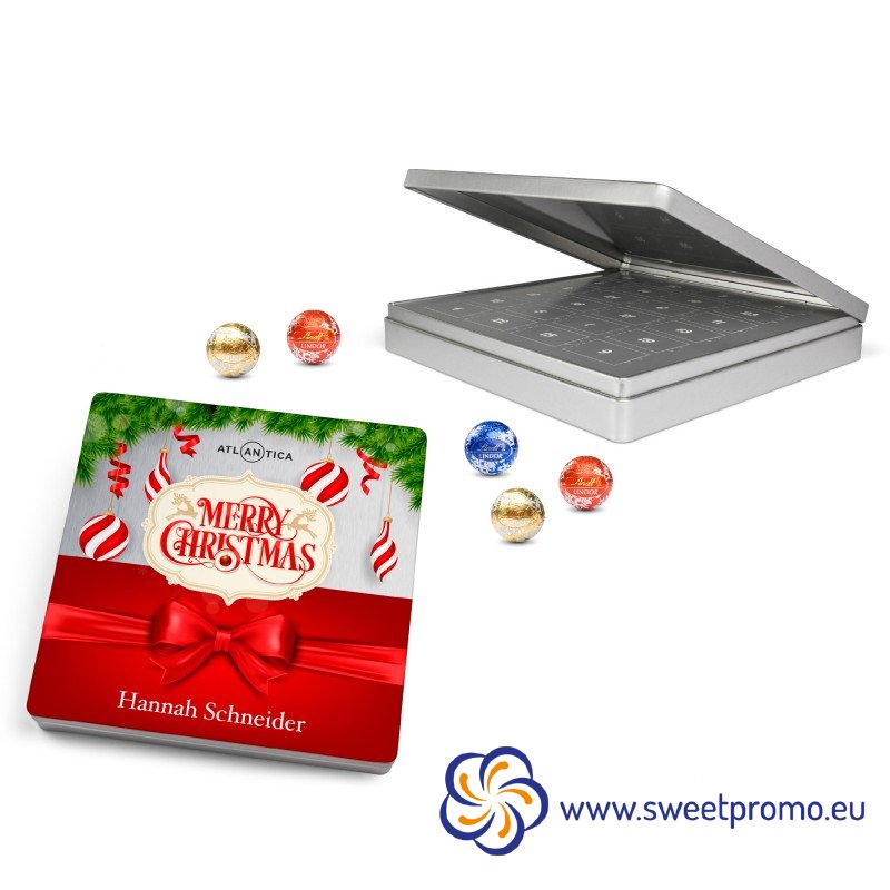 Tin Advent Calendar Lindt Box - Amount in package: 250pcs