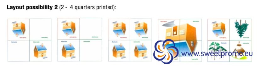 Papírové ubrousky s celoplošným digitálním potiskem - Množství v balení: 960pcs