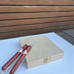 Salami Cigar Snacks in a Premium Wooden Gift Box