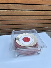 Spicy Sausage Snack on a Mini Cable Drum