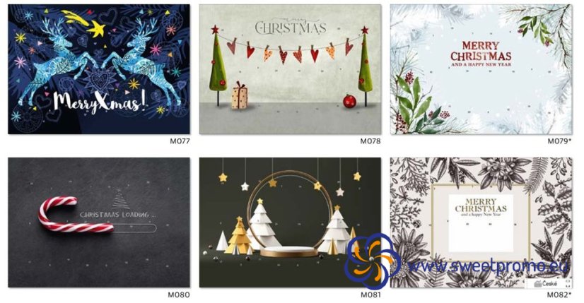 Example of motifs - Classic wall Advent calendar