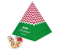 Pyramid advent calendar with chocolate