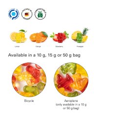 Fruity Jelly Candy pyramid 15g