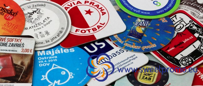 Pivní podtácky s vlastním potiskem 1/1 , 2/0 - V balení: 200ks