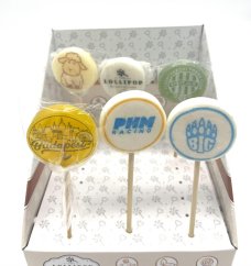 Lollipop with printed logo 20g