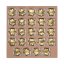 Filling for an eco-friendly square Advent calendar with custom print: 24 chocolate stars (96 g) made of 33% milk chocolate, in a gold foil. An ideal Christmas gift for employees, business partners and clients. Filling for an eco-friendly square Advent calendar with custom print: 24 chocolate stars (96 g) made of 33% milk chocolate, in a gold foil. An ideal Christmas gift for employees, business partners and clients.