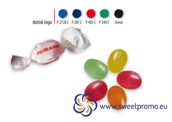 Twisted candys, edges without print 5 kg