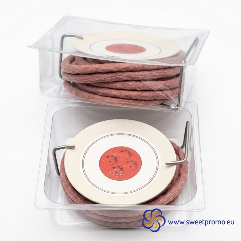 Spicy Sausage Snack on a Mini Cable Drum - Amount in package: 50pcs