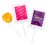 Heart shaped lollipop flat 5g in promotional packaging
