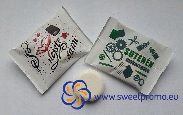 Glucose candies with printing