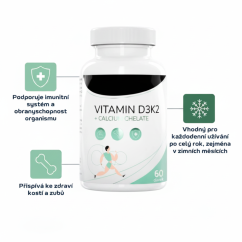 VITAMIN D3K2+ CALCIUM CHELATE 120 tbl