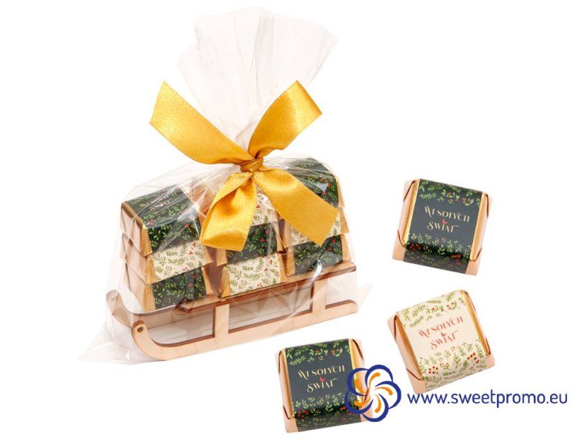 Chocolate sleigh - Amount in package: 50pcs