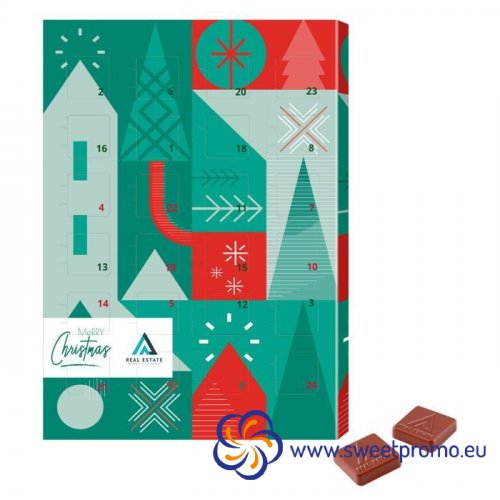 Logo čokoládový adventní kalendář - Množství (ks v balení): 200